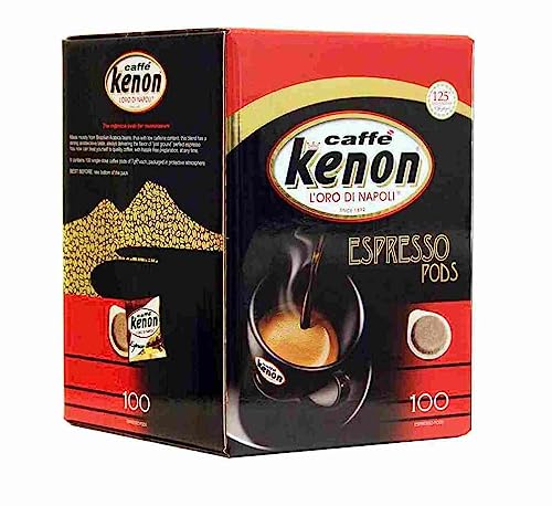 100 Kenon Ese44 Kaffeepads 7 g – Espresso mit perfektem Geschmack und Aroma, einzeln verpackt für Frische, authentische italienische Qualität von Kenon