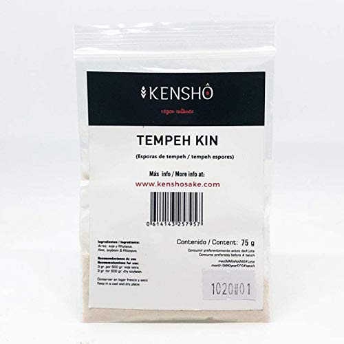 Kensho | Tempeh-Kin 75 gr. | Initiator für Tempeh | Kochtempeh | Fermentierter Sojabohnensamen | Superfood | Asiatische Rezepte von Kensho