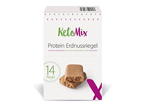 KetoMix Erdnuss-Proteinriegel | 14 x 40 g von KetoMix