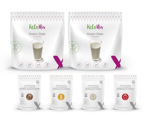 KetoMix Protein-Shake für 2 Wochen | 70 + 3 Portionen, 2100 g + 300 g von KetoMix