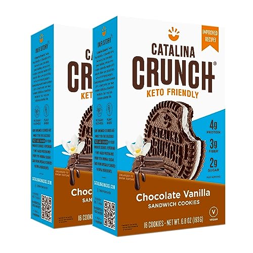 Keto Sandwich Cookies – Low Carb und Low Sugar – Catalina Crunch – 2 Stück von Catalina Crunch