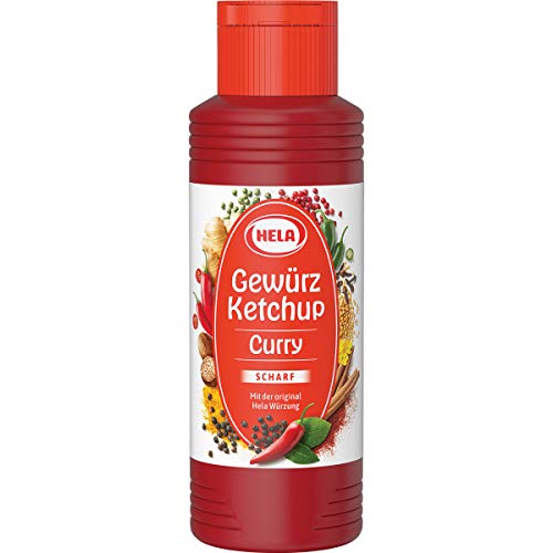 Hela Gewürz Ketchup Curry scharf mit Pfeffer Chili und Paprika 300ml von Ketschup