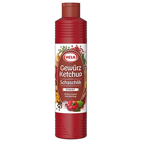 Hela Schaschlik Gewürzketchup mit besonderen Würzung 800ml 4er Pack von Ketschup