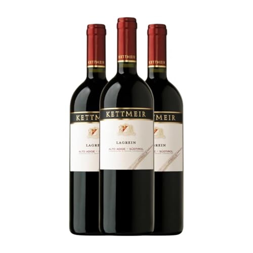 Kettmeir Lagrein Südtirol Alto Adige 75 cl Rotwein (Karton mit 3 Flaschen von 75 cl) von Kettmeir