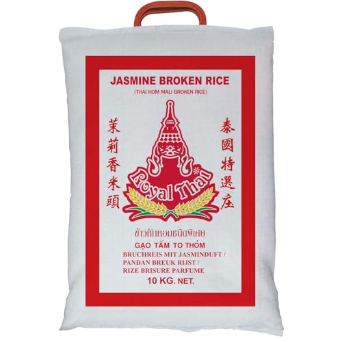 ROYAL THAI RICE - Gebrochener Jasmin Reis - 1 X 10 KG von Kewpie