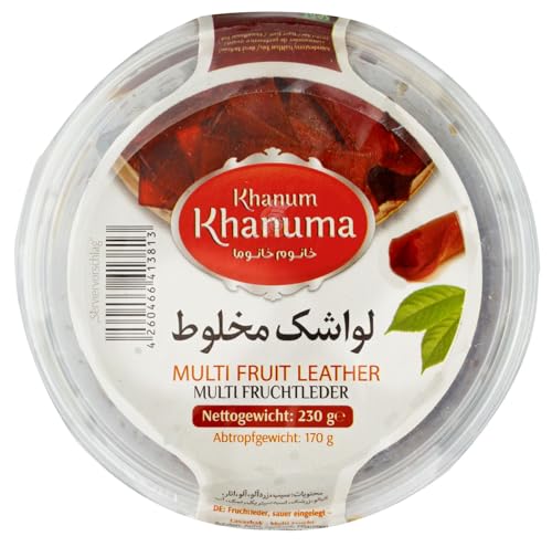 Khanum Khamuma- Fruchtleder Mix in Sauersoße(Abtropfgewicht 170g, Netto 230g) von Khanum Khanuma