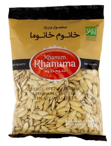 Khanum - Kürbiskerne mit Schale geröstet & gesalzen Majlesi 200gr von Khanum Khanuma