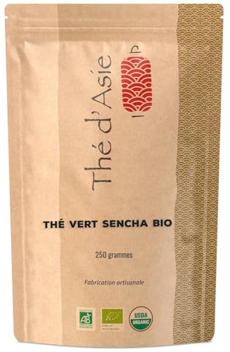 Khla - Sencha Grüner Tee Bio 250g - Loser Grüntee - Japanischer Sencha-Tee - Lose und Geschnitten - Eistee oder Heißer Tee - Kräutertee & Aufguss - Aus China von Khla