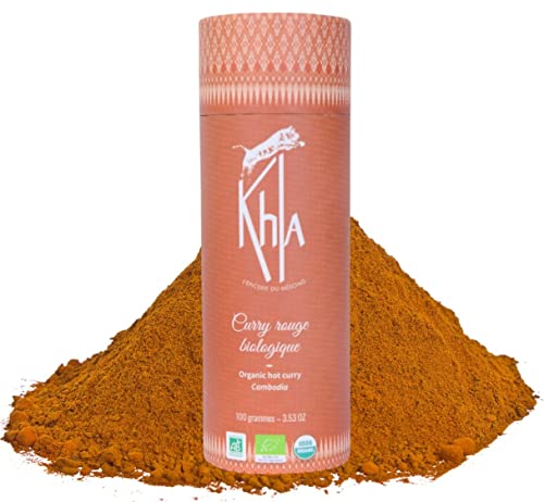 Khla - Rotes Currypulver 100g- Curry-Mischung Scharfe Schärfe - Zutaten für Küche und Backen - Indisches Thai-Curry - Chili, Kurkuma, Pfeffer - Asiatische Gewürze von Khla