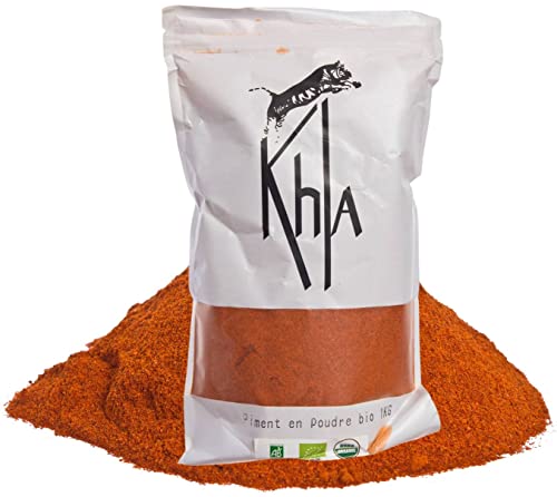 Khla - Bio Chili Pulver - Beutel 1kg - Intensität 5 von 10 Scoville Skala von Khla