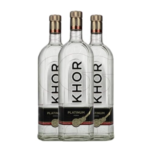 Wodka Khor. Platinum 70 cl (Karton mit 3 Flaschen von 70 cl) von Khor