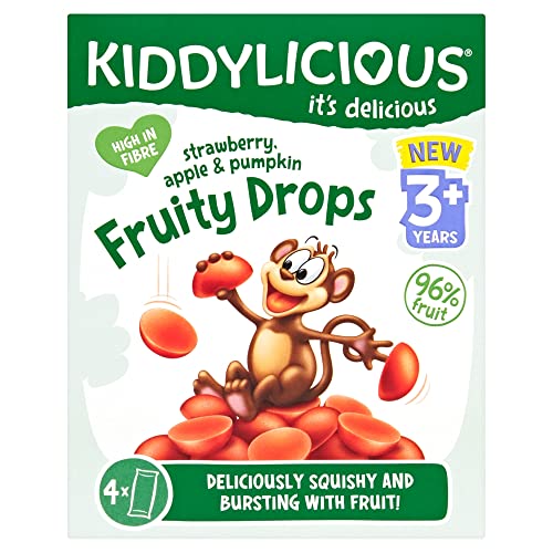 Kiddylicious Erdbeere, Apfel und Kürbis fruchtige Tropfen von Kiddylicious