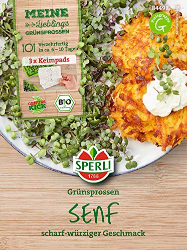 Sperli MicroGreen Garden Bio-Senf Nachfüllpads 3 Stück von Kiepenkerl - Keimsprossen