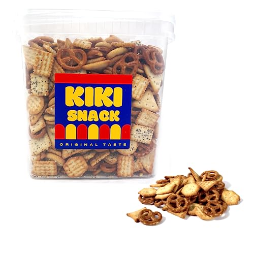 Gemischte Brezeln Aperitif Sesam und Mohn Kiki Snack Eimer 1,2 kg von Kiki Snack