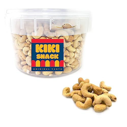 Geröstete und gesalzene Cashewnüsse Kiki Snack Eimer 1,2 kg von Kiki Snack