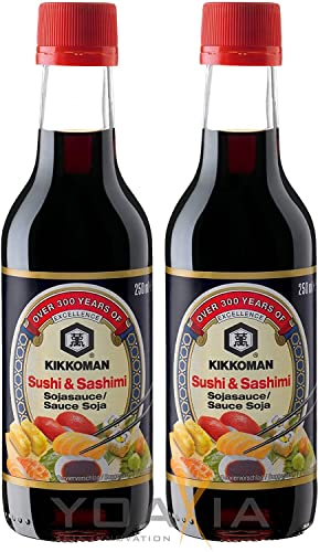 [ 2x 250ml ] KIKKOMAN Sushi & Sashimi Sojasauce von Kikkoman