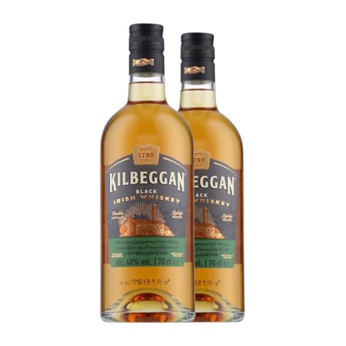 Whiskey Blended Kilbeggan Black 70 cl (Karton mit 2 Flaschen von 70 cl) von Kilbeggan Co. Distilling