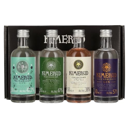 Kimerud Gin Gift Set 46% Vol. 4x0,05l in Geschenkbox von Kimerud