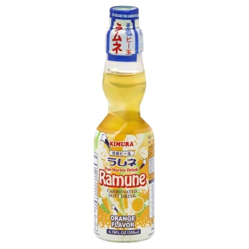 Ramune (Japanisch Limonade) Orangengeschmack 200ml by Kimura von Kimura