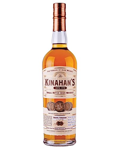 Kinahan's Small Batch Irish Whiskey | The Pioneer of Irish Whiskey | Blend von irischen Grain & Malt Whiskeys | Aus erst- und zweitbefüllten Bourbon-Fässern | 46% Vol. | 1x0,7l von Kinahan's