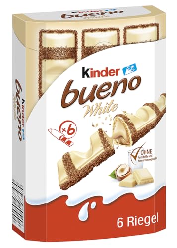 Kinder Bueno White Schokoriegel, 6 x 19.5g von Kinder Bueno