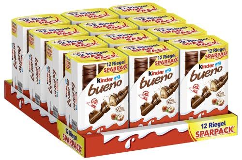 kinder bueno Sparpack - Vorratspack mit 12 Packungen zu je 258g von Kinder Bueno