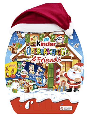 kinder Überraschung & Friends Adventskalender – Adventskalender mit leckeren Schokoladen-Spezialitäten – 1 Kalender à 404g von Kinder Überraschung