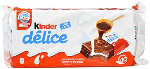 3x Kinder Ferrero Delice kekse Kuchen riegel schokolade Kakao milch 420g von Ferrero