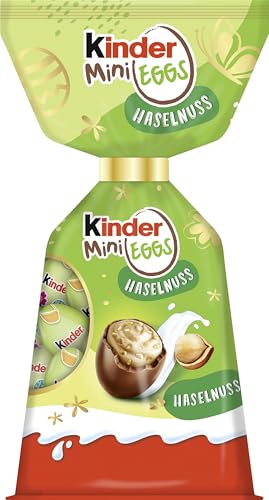 Ferrero Kinder Mini Eggs Haselnuss | 85 g | Schokoladen-Eier | Ostern | Osterschokolade | Geschenk von Kinder