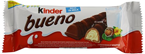 Kinder Ferrero Bueno 2 einzeln verpackte Riegel, 43 g, 3 Stück, Schokolade, 129 g von Kinder