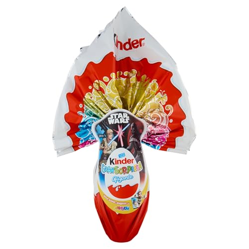 Kinder GranSorpresa Gigante Star Wars - Uovo di Pasqua Kinder 2025 di Finissimo Cioccolato al Latte con Sorpresa Star Wars, Idea Regalo Pasqua, 320 Grammi von Kinder