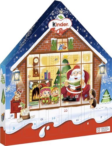 kinder Maxi Mix Adventskalender – Adventskalender mit leckeren Schokoladen-Spezialitäten – 1 Kalender à 351g von Kinder