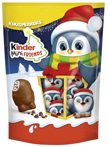 kinder Mini Friends Knusperkeks – leckere Schokoladen-Spezialität zu Weihnachten – 122g von Kinder