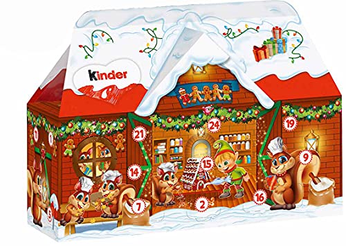 kinder Mix 3D - ADVENTSKALENDER (24 - tlg. / 234 Gramm) VARIANTE FREI WÄHLBAR (WEIHNACHTSBÄCKEREI) von Kinder