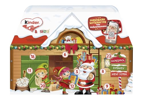 kinder Mix Adventskalender 3D Haus, in zwei Designs, 1 Pack (1 x 234 g) von Kinder