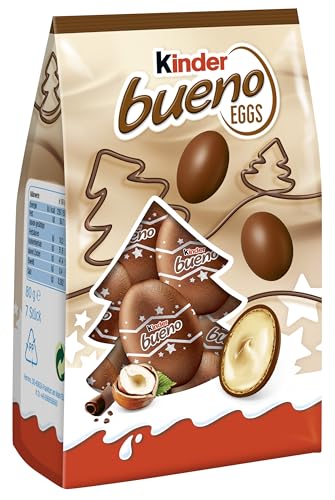 kinder bueno Eggs – gefüllte Schokoladen-Eier zu Weihnachten – 80g von Kinder