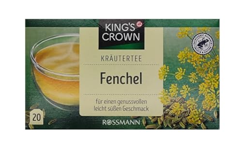 King's Crown Abend-Kräuter Tee mit Melisse, Fenchel & Lavendel, 1x30g von King's Crown