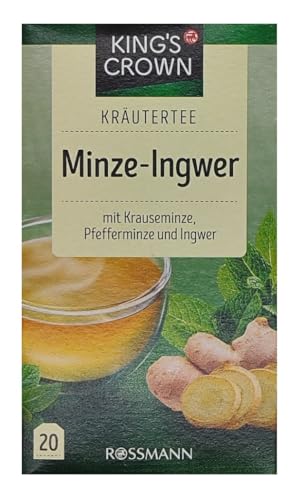 King's Crown Minze-Ingwer mit Krauseminze, Pfefferminze und Ingwer (1x40g) von King's Crown