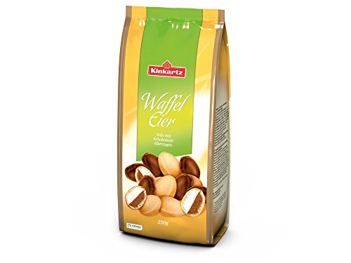 Kinkartz Waffeleier Zartbitter teilschokoliert, 10er Pack (10 x 250 g) von Kinkartz