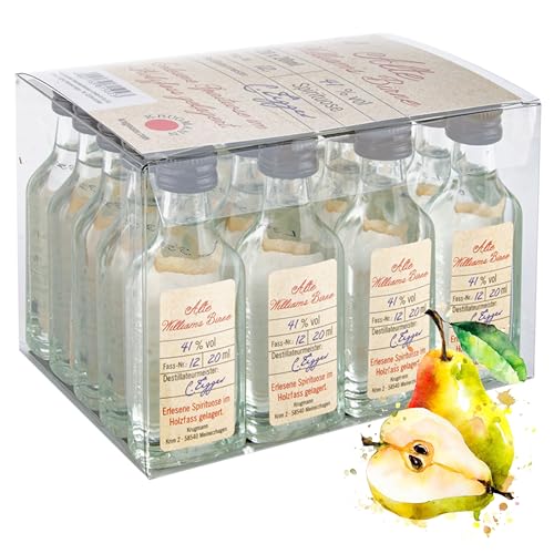 Alte Birne Obstbrand - 20 x 20 mL Exquisiter und milder Schnaps, im Holzfass gelagert, 41% - Entdecken Sie den Premium-Genuss der ALTE Linie aus Deutschland!… von Kinky Drinks