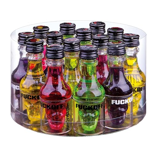 F*CKO**, 16 x 20 ml in 4 Flavor, Marula, Beere, Waldmeister, Kirsche, 15% Vol. von Kinky Drinks