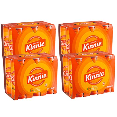 Kinnie Classic Bittersüßes Erfrischungsgetränk Orangengeschmack aus Malta Softdrink 24x330ml Einweg inkl. Pfand von Kinnie