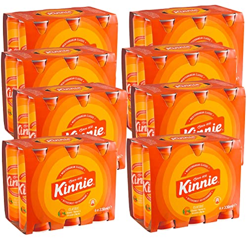 Kinnie Classic Bittersüßes Erfrischungsgetränk Orangengeschmack aus Malta Softdrink 48x330ml Einweg inkl. Pfand von Kinnie