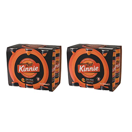 Kinnie Zest Bittersüßer Softdrink mit Orangengeschmack ohne Zucker aus Malta 330 ml Einweg inkl. Pfand (12x330ml Dose) von Kinnie