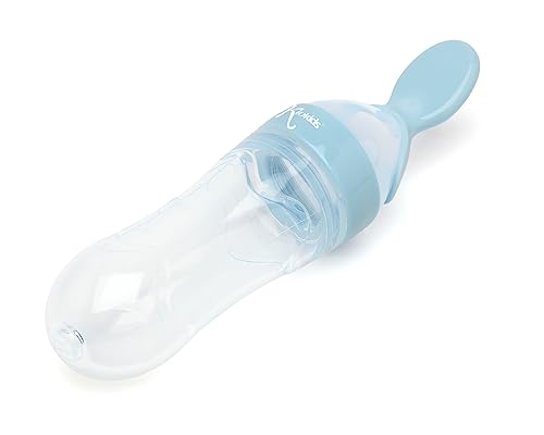 Kiokids Blue Squeeze Spoon For Baby von Kiokids