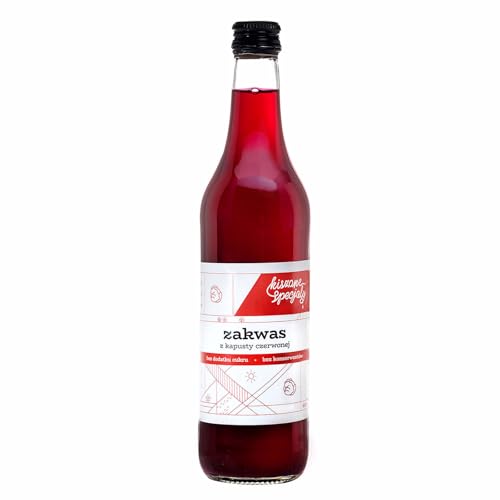 Kiszone Specjały - Fermentierter Rotkohl - Natürlich fermentierter Rotkrautsaft, Probiotisch, 500ml von Kiszone Specjały