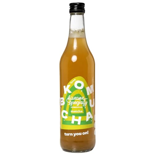 Kiszone Specjały - Kombucha Matcha - Natürlich fermentiertes Teegetränk mit Matcha, Probiotisch, 500ml von Kiszone Specjały