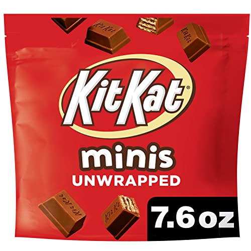 KIT KAT Minis Unwrapped Milk Chocolate Wafer Candy Bar, Holiday, 7.6 oz Resealable Pouch von Kitkat