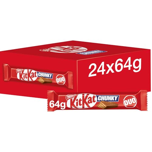 Kit Kat Chunky Duo Milchschokoladentafel, 24 x 64 g von Kitkat